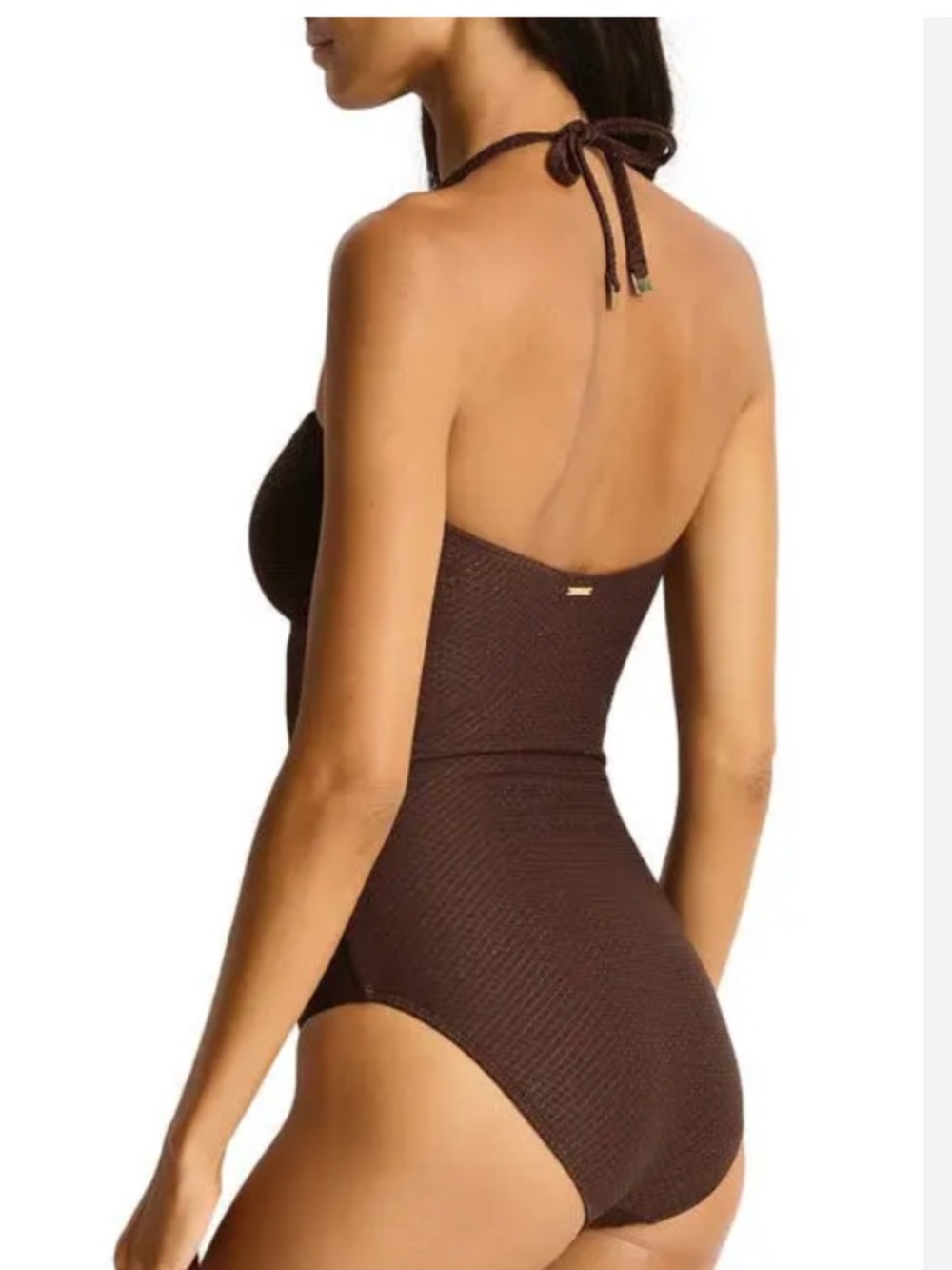 Sevel Level Australia US 8 Luminara halter one piece swimsuit - Picture 3 of 7